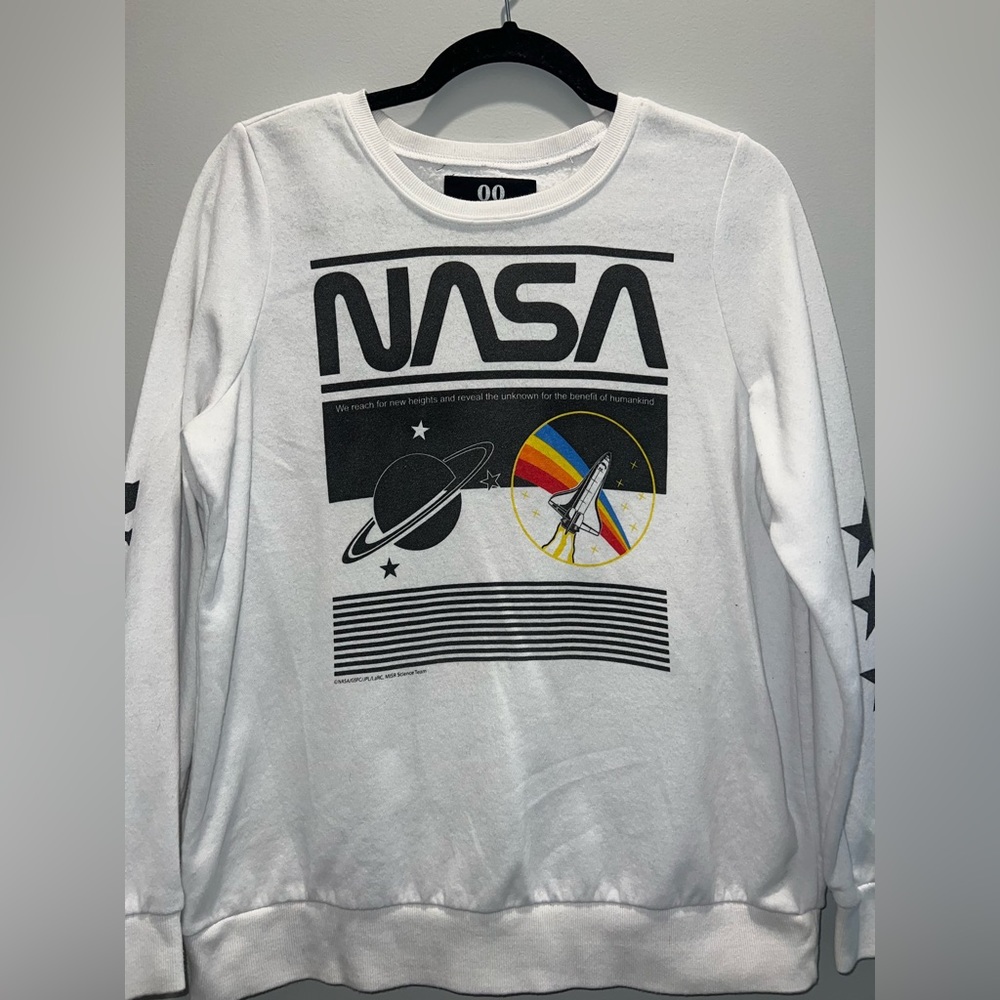 NASA oversized long graphic sweatshirt